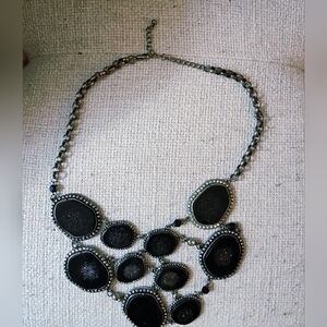 Elegant Black Statement Necklace